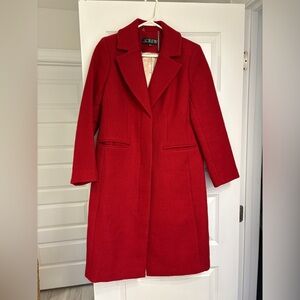 J. Crew Women's Red Wool Coat